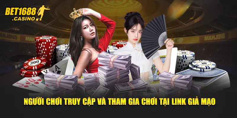 Người chơi truy cập và tham gia chơi tại link giả mạo