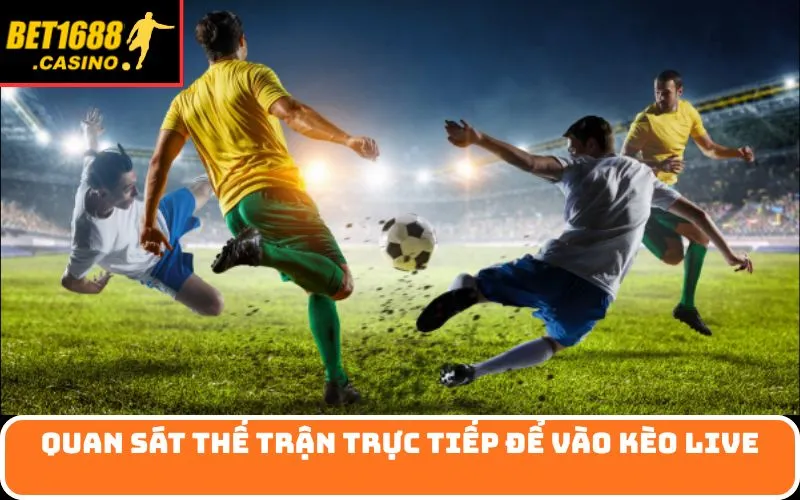 Quan sát thế trận trực tiếp để vào kèo live